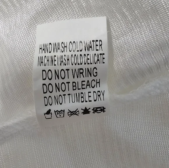 CQ by CQ Lace White Off-Shoulder Ruffle Bell Sleeve Romantic Mini Dress Sz M - Picture 8 of 8